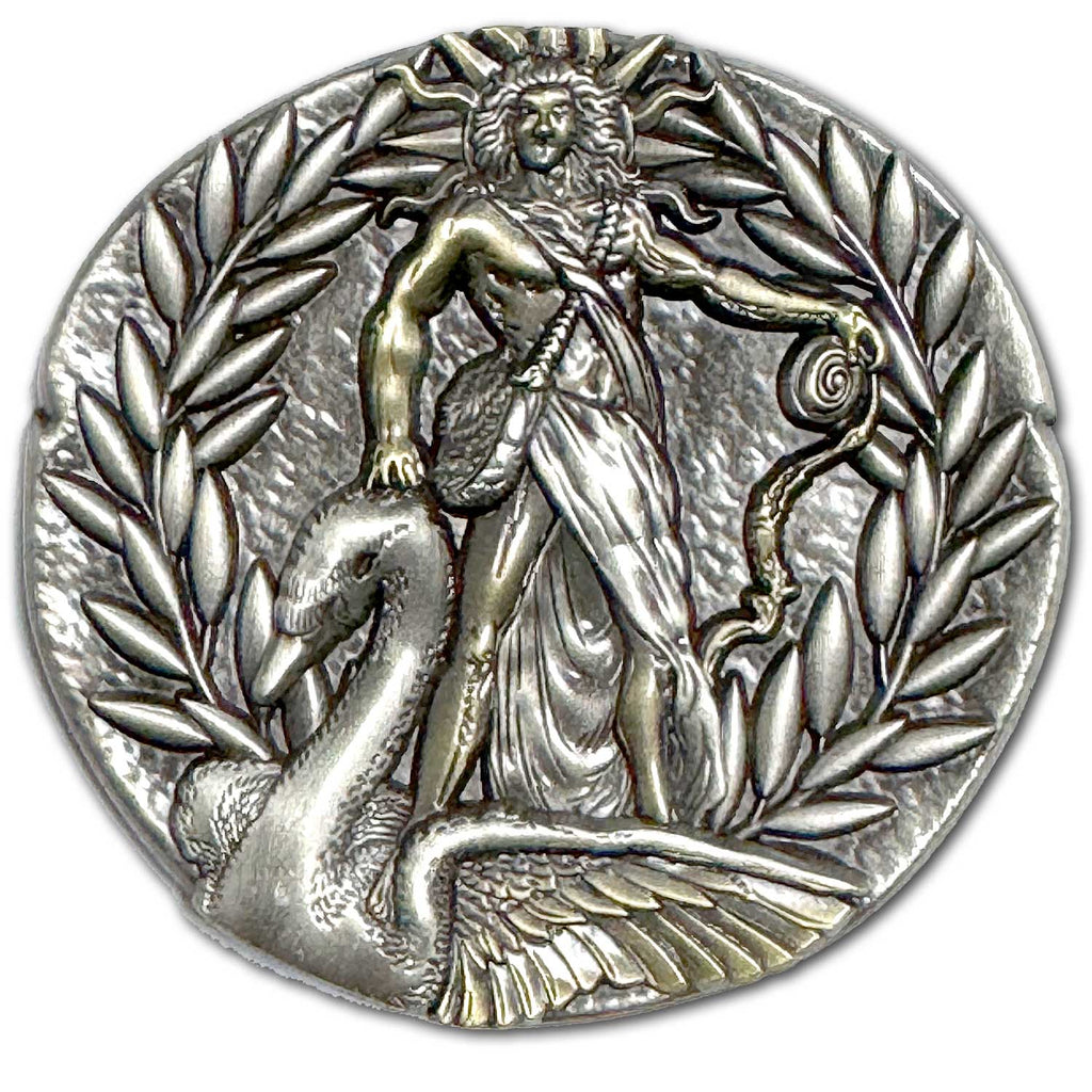 Apollo Greek God of Oracles, Healing, Archery, Music, Swan Ancient Collectible Coin