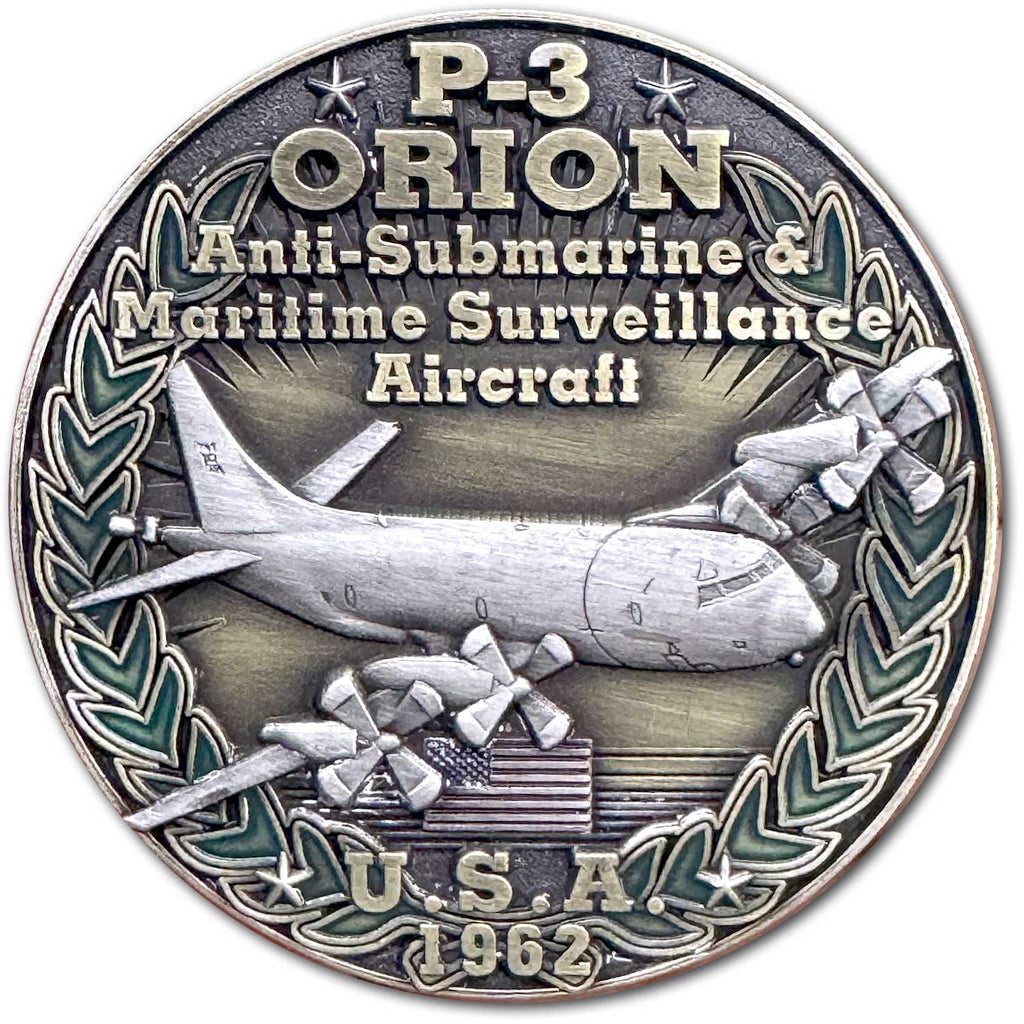 P-3 Orion Anti Submarine Maritime Surveillance USA vs USSR Cold War Combatants Challenge Coin