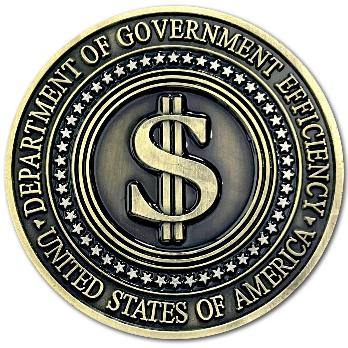 Elon Reeve Musk 1st Leader Department of Government Efficiency Make America Wealthy Again Collectible Challenge Coin