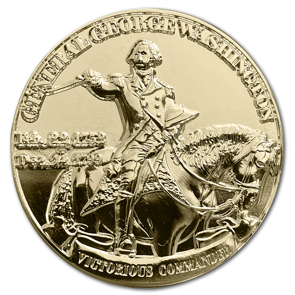 Siege Of Yorktown Battles of the American Revolution 24k Gold Clad Collectible Coin