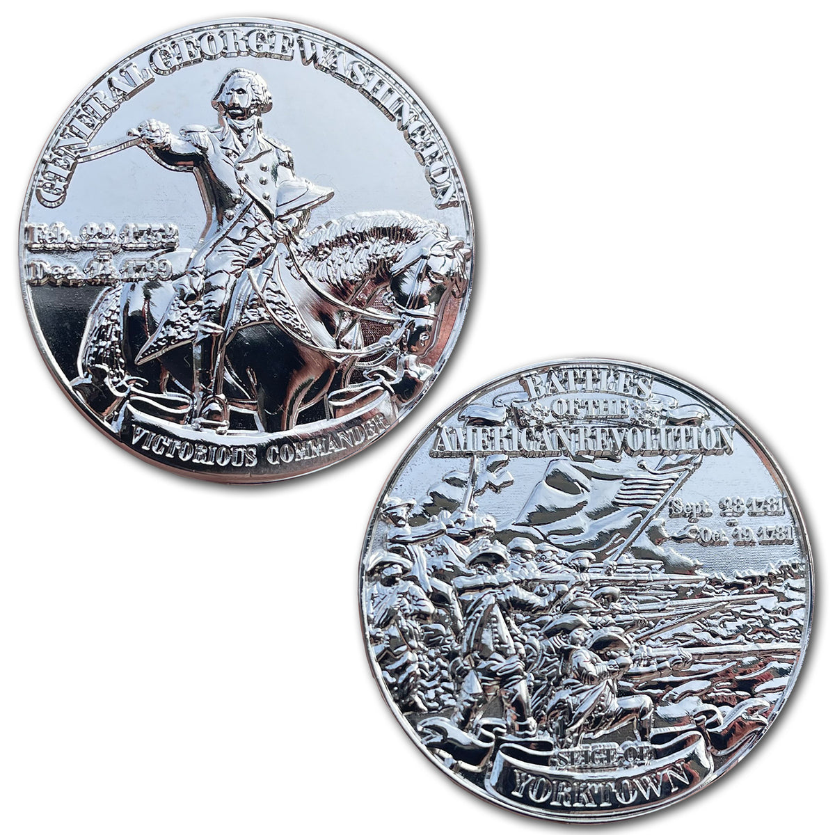 Siege Of Yorktown Battles of the American Revolution Sterling Silver Clad Coin