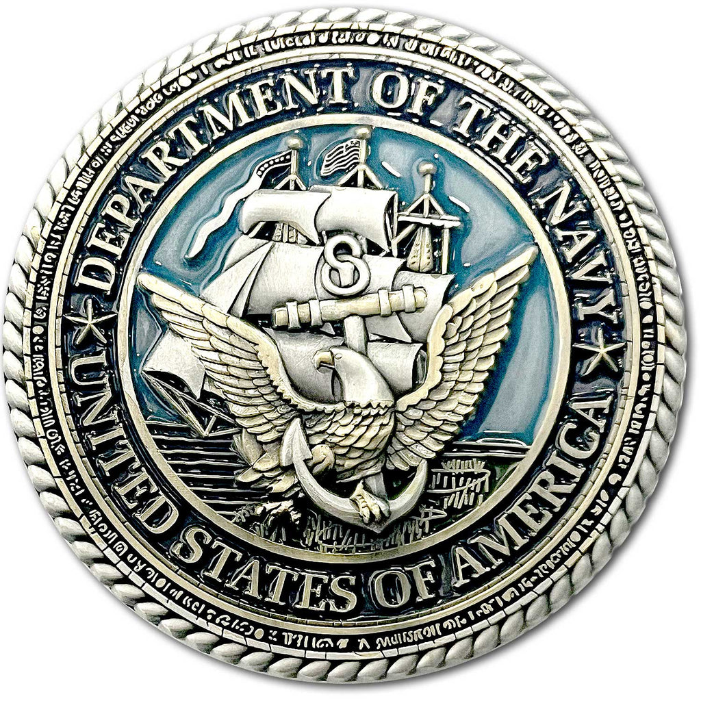 US Navy 250th Anniversary Birthday King Neptune Veteran Collectible Challenge Coin