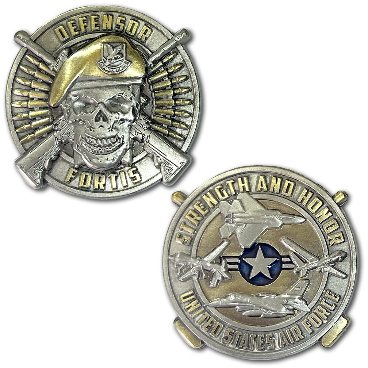 Security Forces Defensor Fortis Air Force Veteran Collectible Challenge Coin
