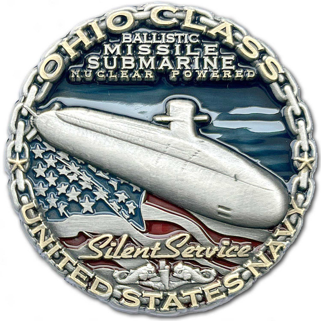 Ohio Class Ballistic Missile Nuclear Submarine US Navy Collectible Challenge Coin