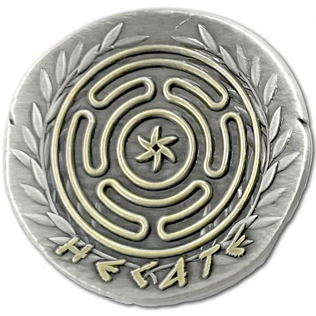 Hecate Greek Goddess of Witchcraft, Crossroads, Night, Light, Magic, Drugs, and the Moon Ancient Collectible Coin