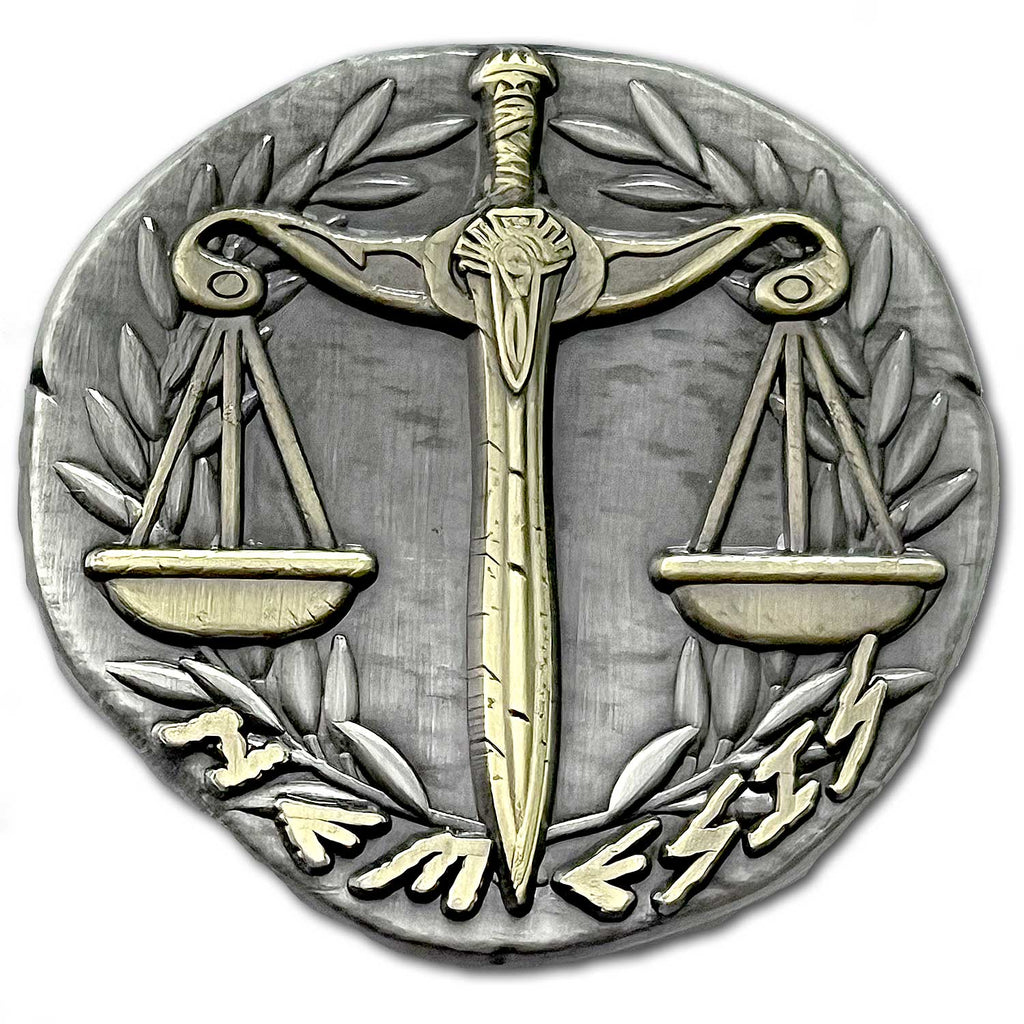 Nemesis Greek Goddess of Retribution, Divine Vengeance, and Balance, Hubris, Punishment, Cosmic Order Ancient Collectible Coin