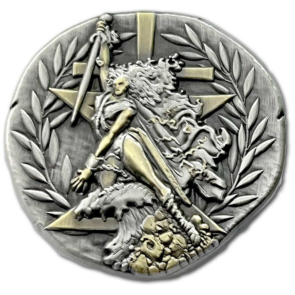 Nemesis Greek Goddess of Retribution, Divine Vengeance, and Balance, Hubris, Punishment, Cosmic Order Ancient Collectible Coin