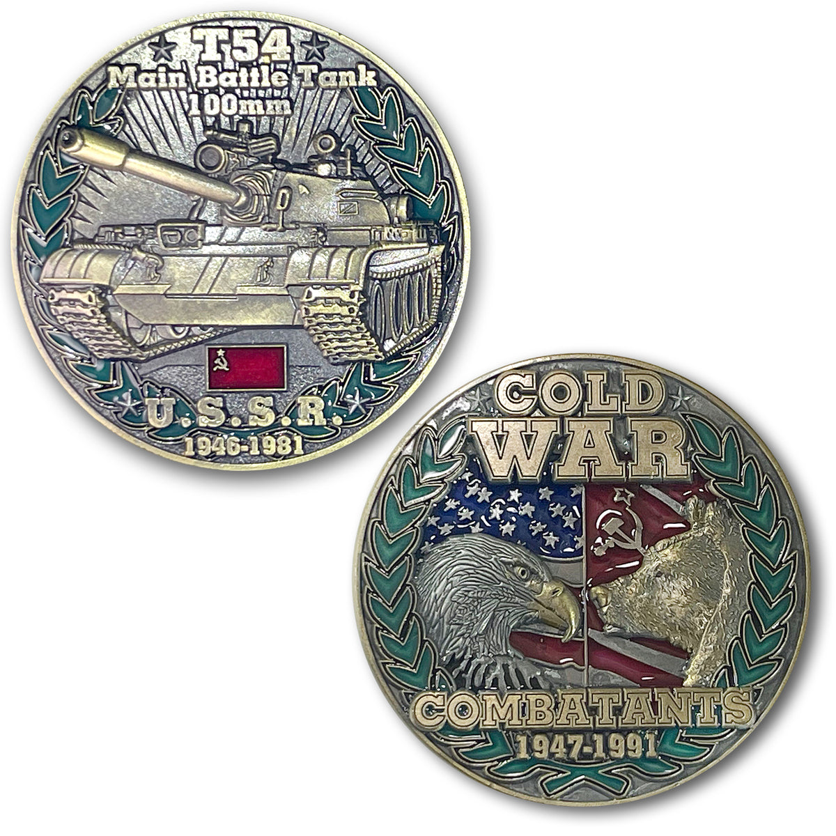 T54 MBT USSR Cold War Combatants Challenge Coin