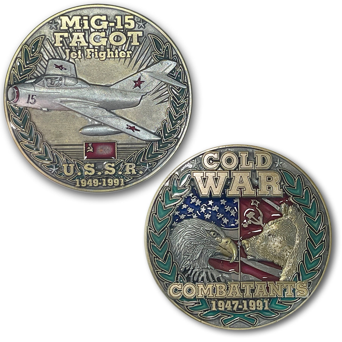 MiG-15 USSR Cold War Combatants Challenge Coin