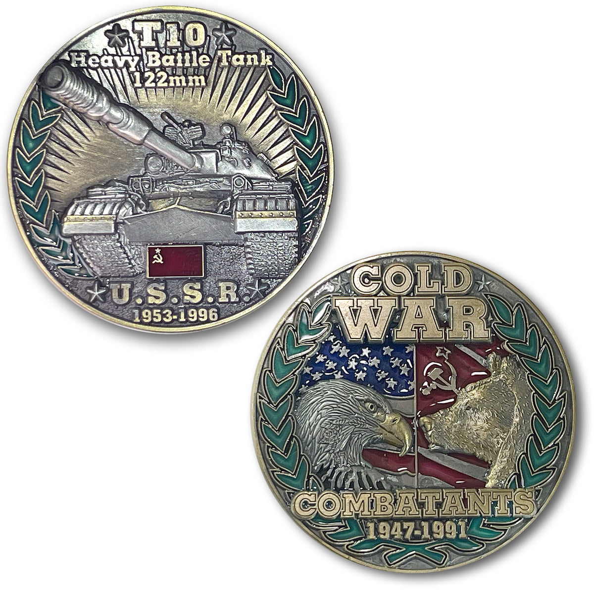 T-10 Heavy Battle Tank Cold War Combatant Challenge Coin