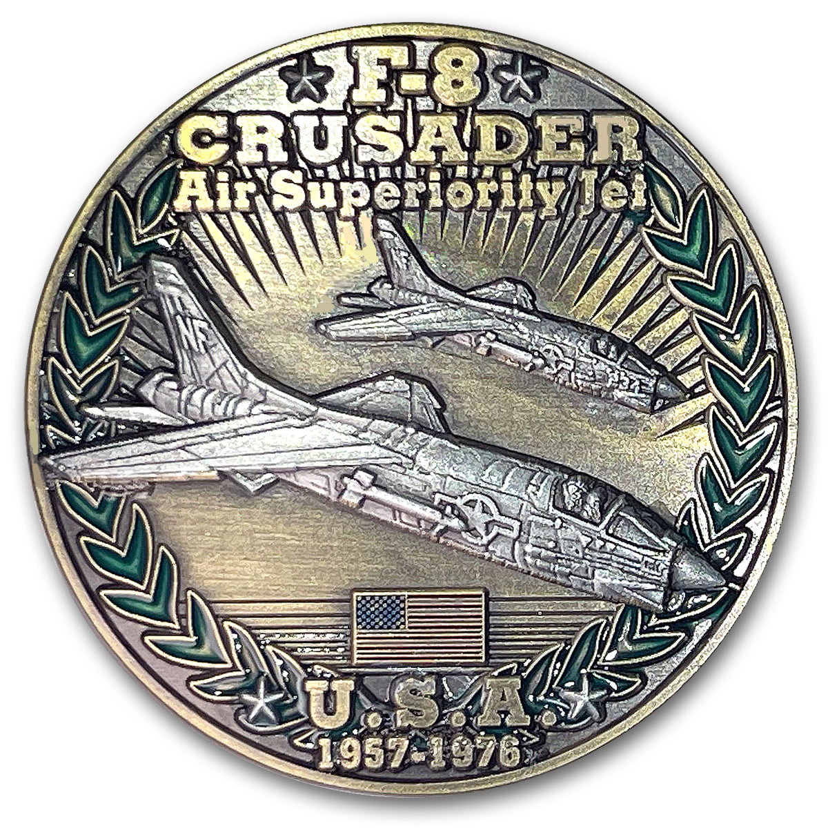Vought F-8 Crusader USA Cold War Combatants Challenge Coin