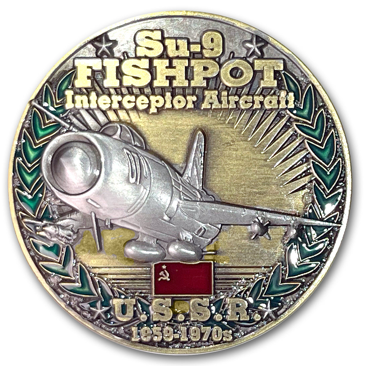 Sukhoi Su-9 Fishpot USSR Cold War Combatants Challenge Coin
