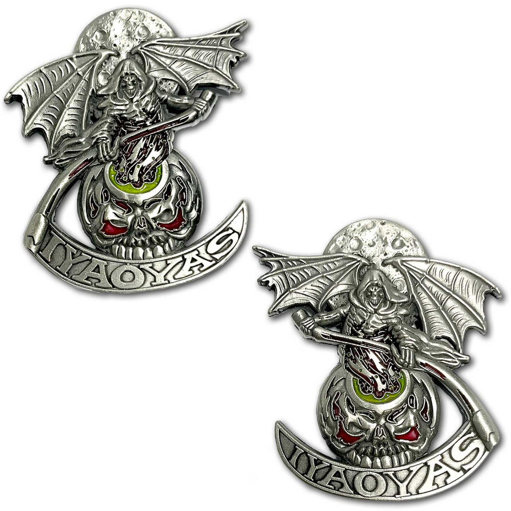 IYAOYAS Grim Reaper Veteran Military Collectible Challenge Coin