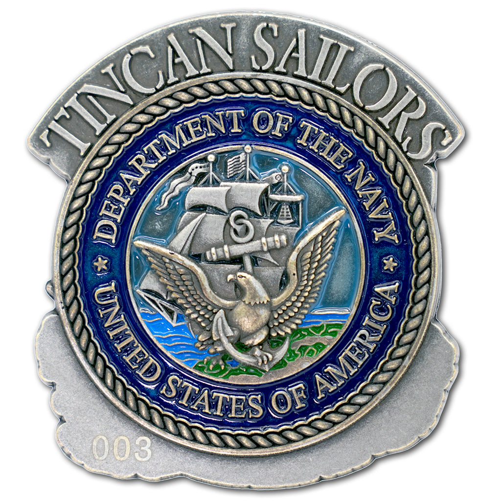 Tin Can Sailors US Navy Destroyer Challenge Coin