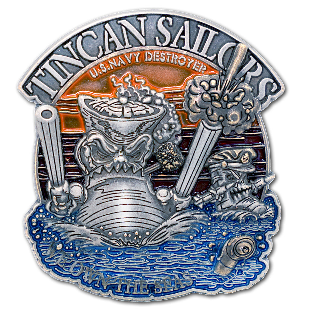 Tin Can Sailors US Navy Destroyer Challenge Coin