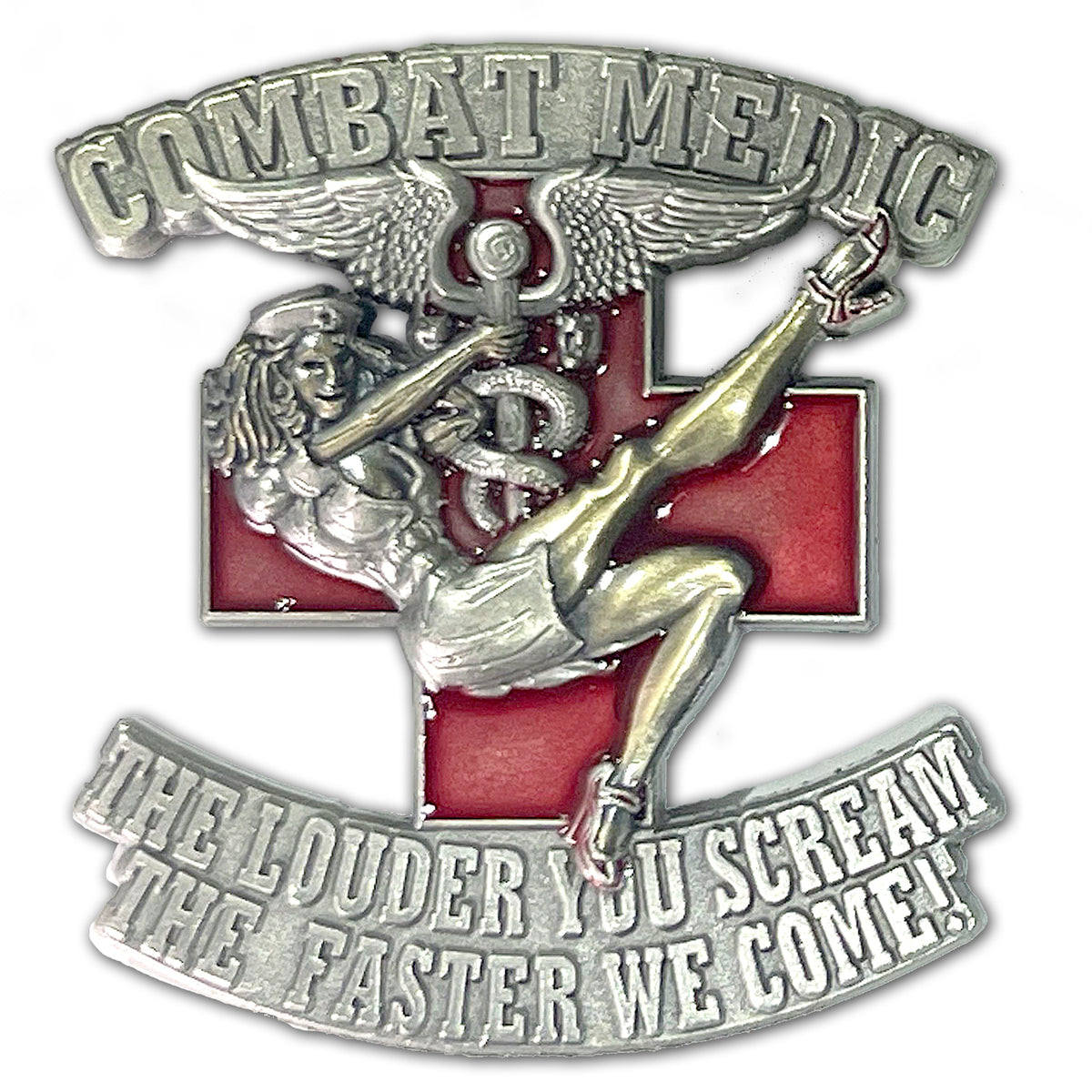 Army Combat Medic 68 Whiskey Pin Up Girl Collectible Challenge Coin