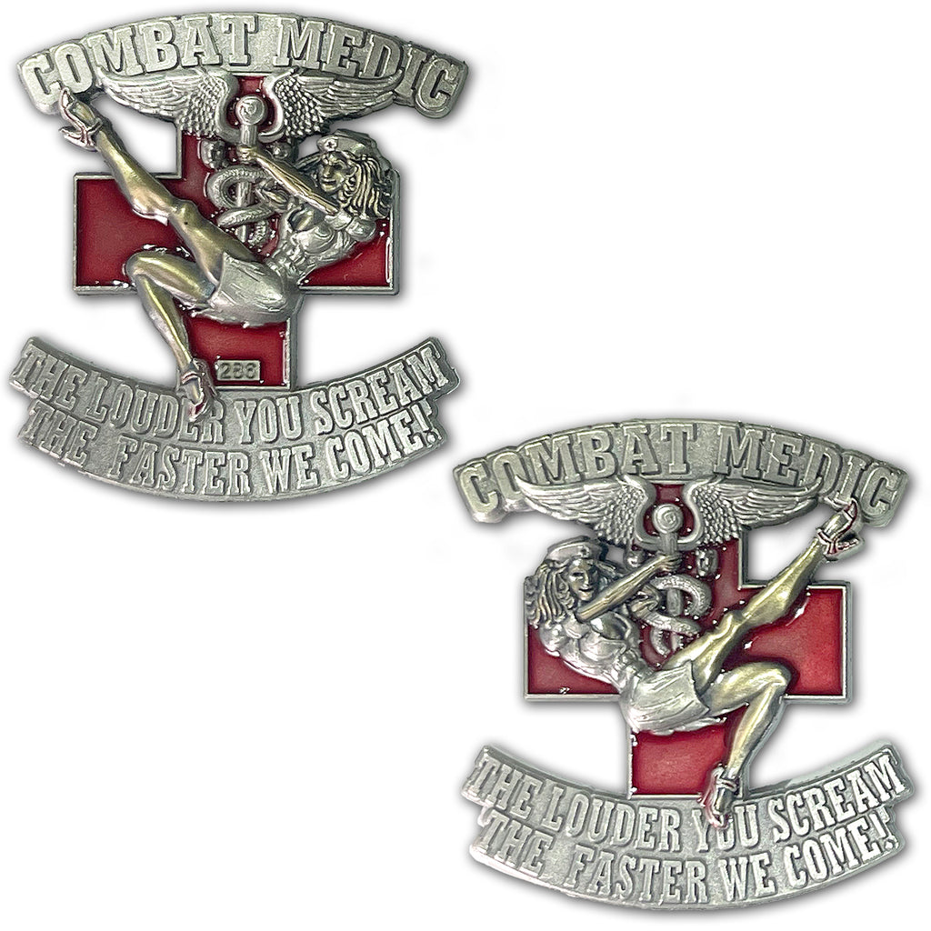 Army Combat Medic 68 Whiskey Pin Up Girl Collectible Challenge Coin (Copy)