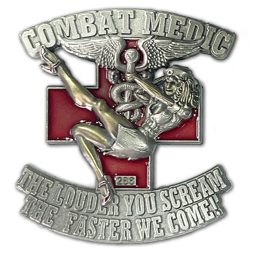 Army Combat Medic 68 Whiskey Pin Up Girl Collectible Challenge Coin