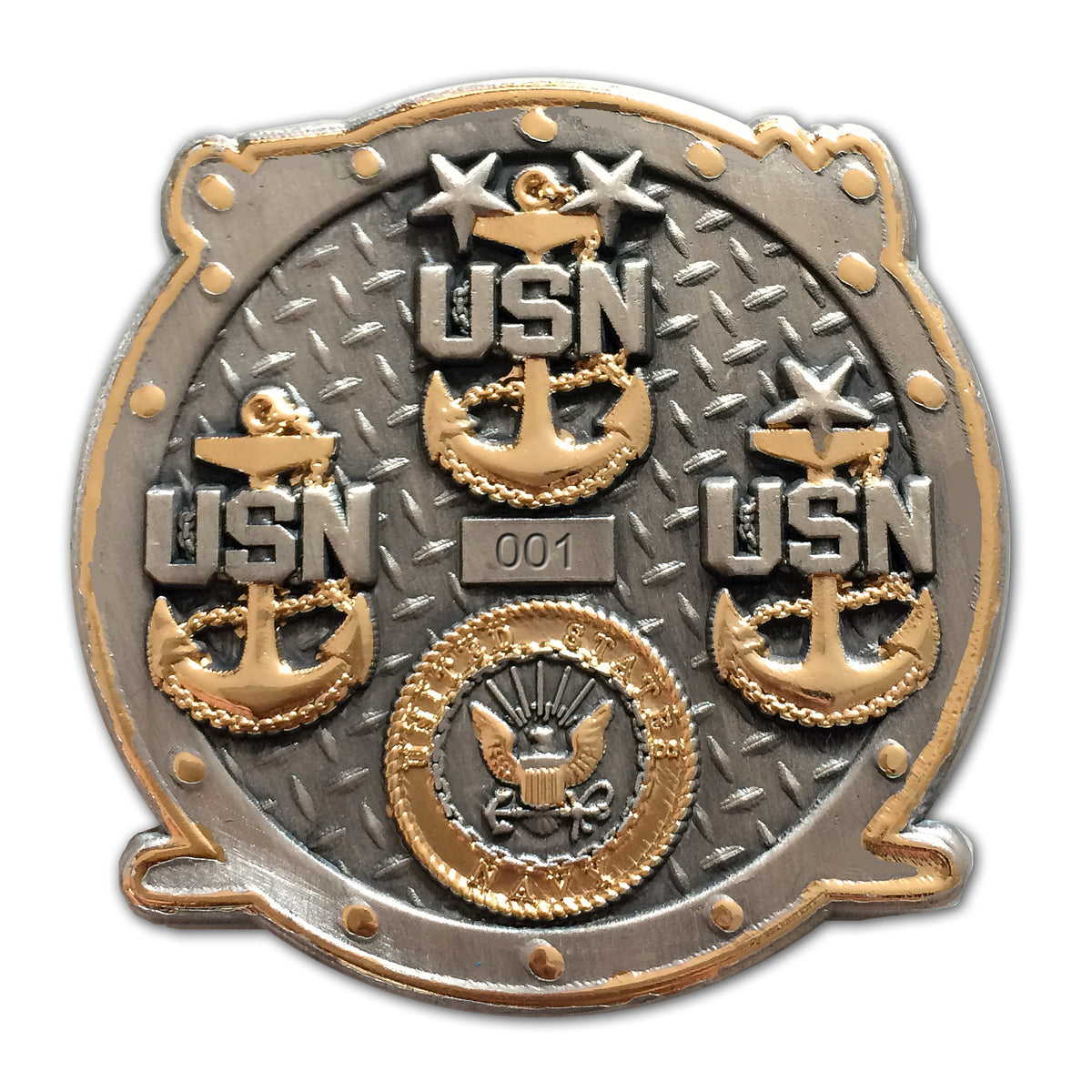 US Navy Chief Goatlocker Tavern Established 1893 Veteran Collectible Challenge Coin