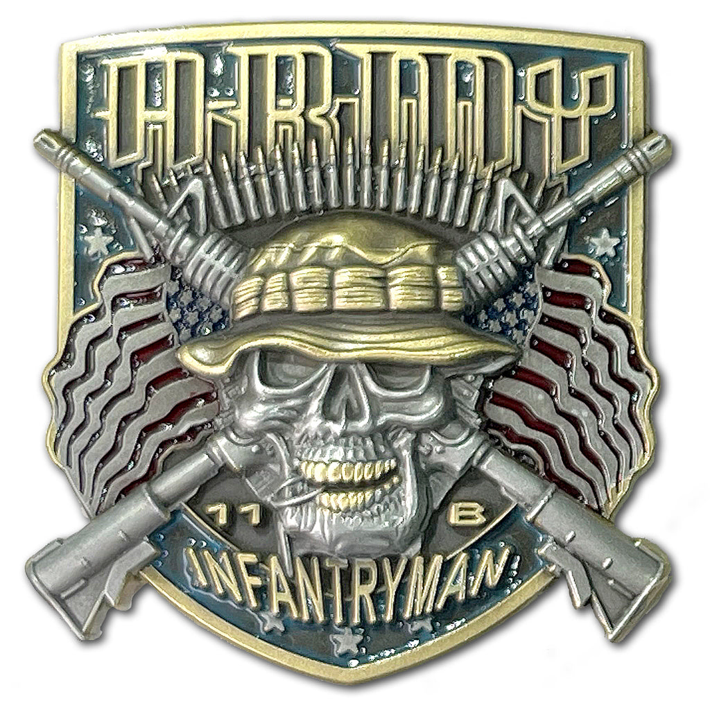 Infantryman 11 Bravo MOS Army Veteran Collectible Challenge Coin