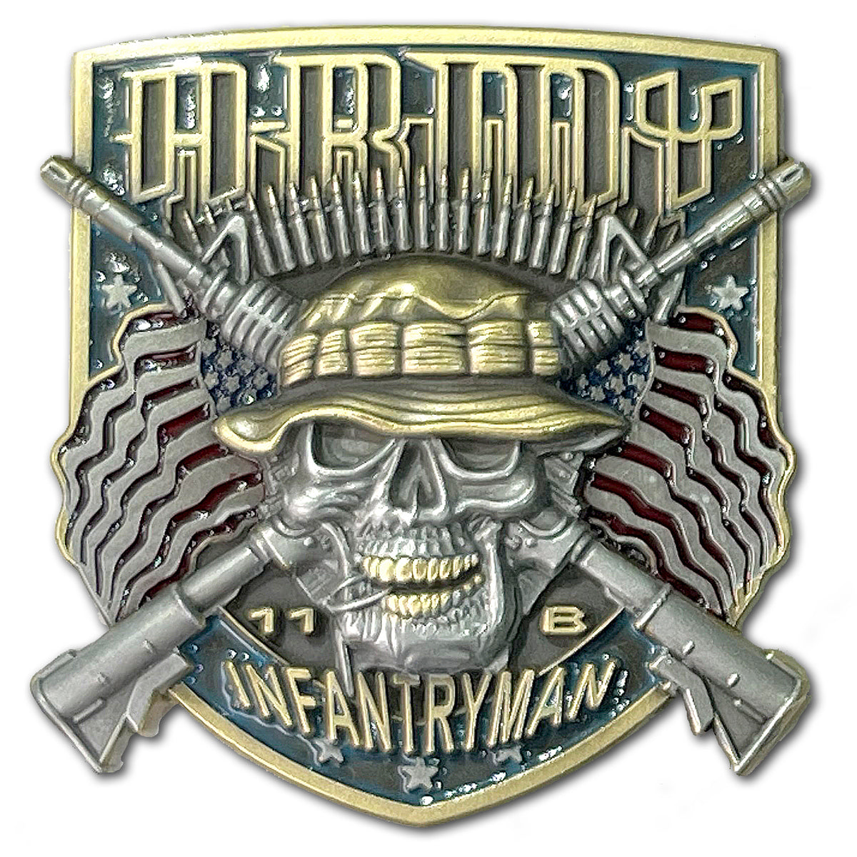 Infantryman 11 Bravo MOS Army Veteran Collectible Challenge Coin