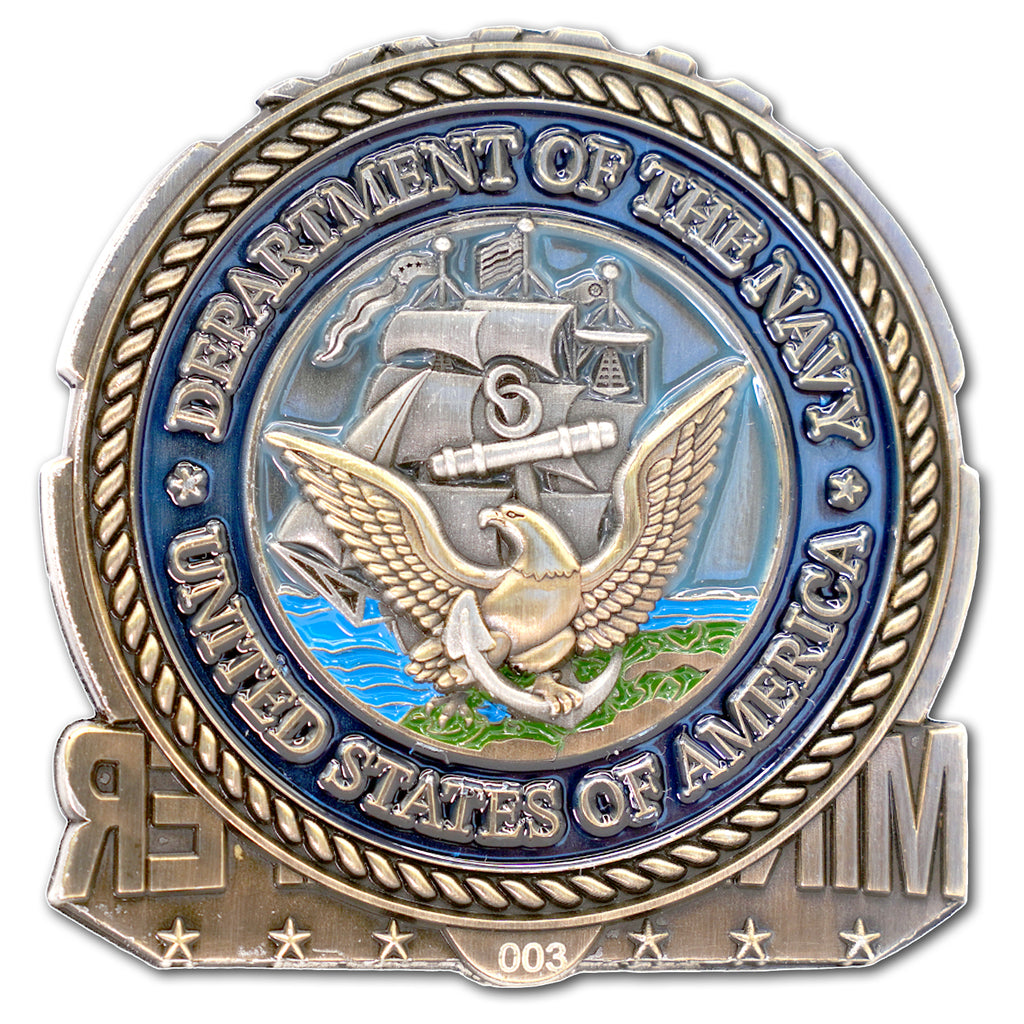 Minesweeper Wooden Ships Iron Men US Navy Veteran Collectible Challenge Coin