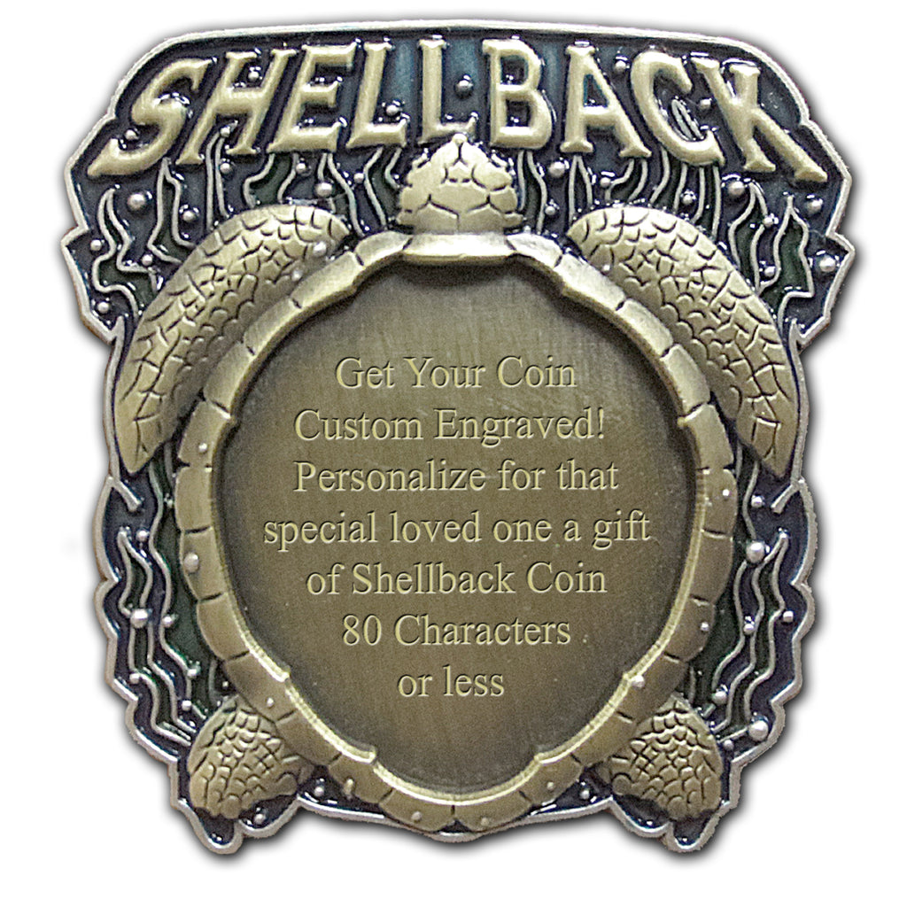 Shellback Custom Engraved US Navy Challenge Coin