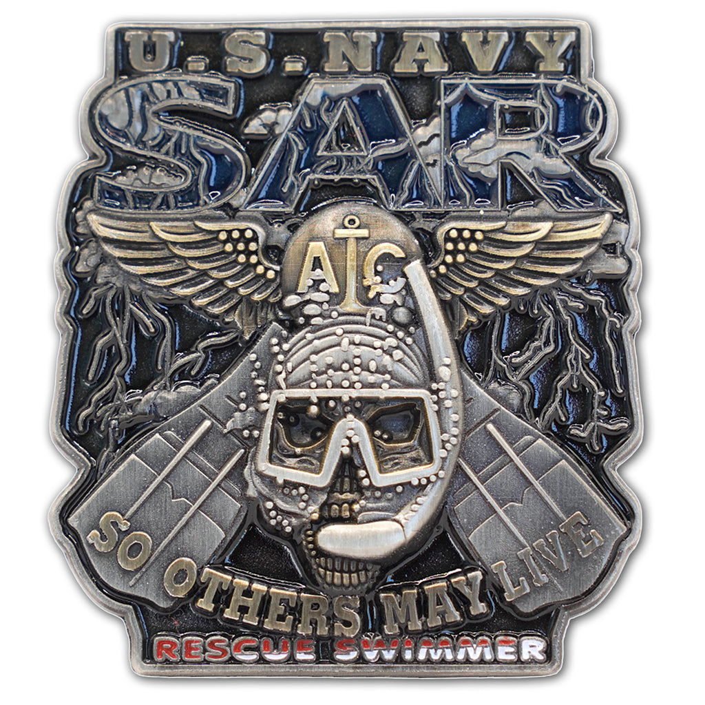 US Navy Search & Rescue SAR So Other May Live Veteran Military Collectible Challenge Coin