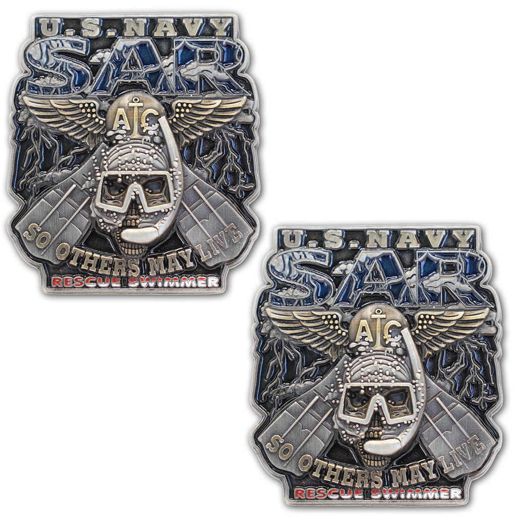 US Navy Search & Rescue SAR So Other May Live Veteran Military Collectible Challenge Coin