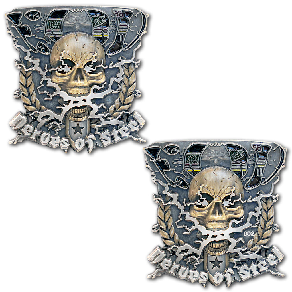 EOD Explosive Ordnance Disposal Nerves of Steel Veteran Law Enforcement Collectible Challenge Coin