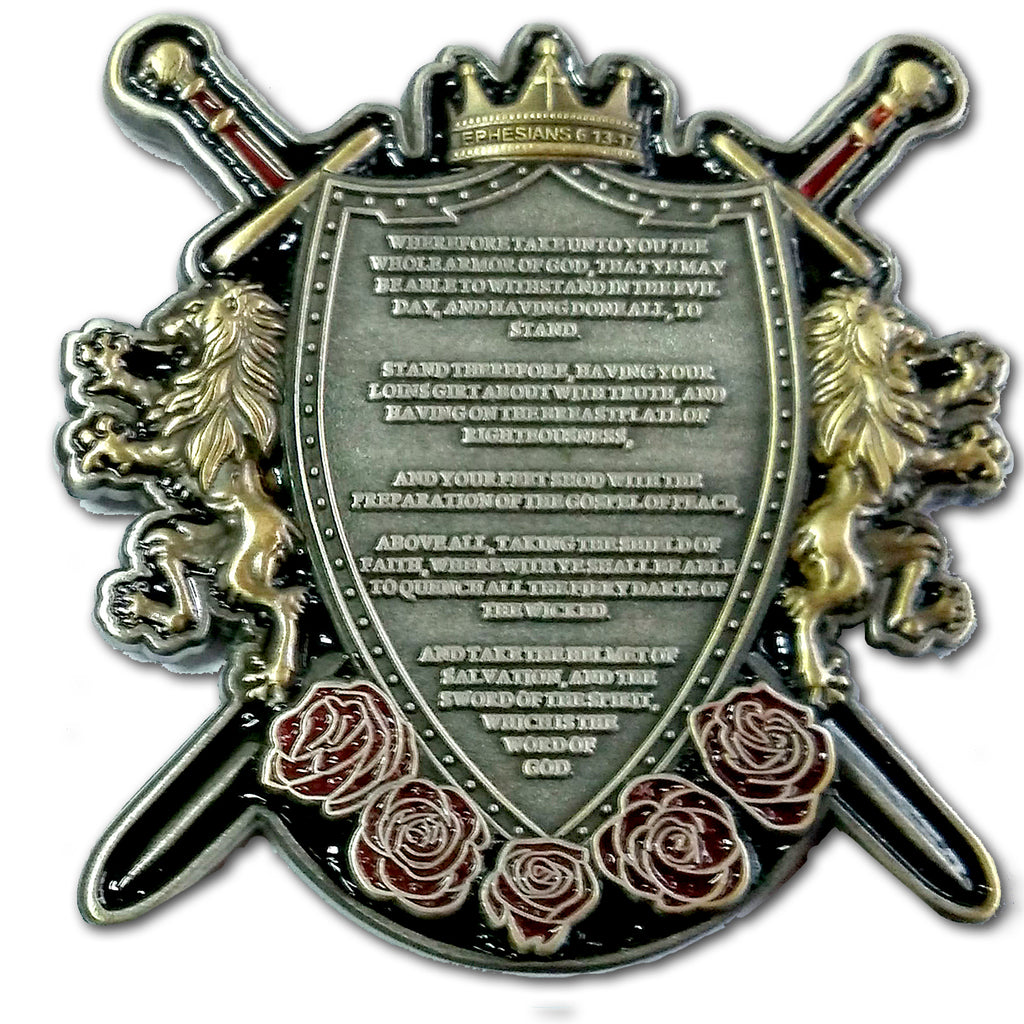 Armor of God Ephesians 6:13-17 Collectible Prayer Challenge Coin