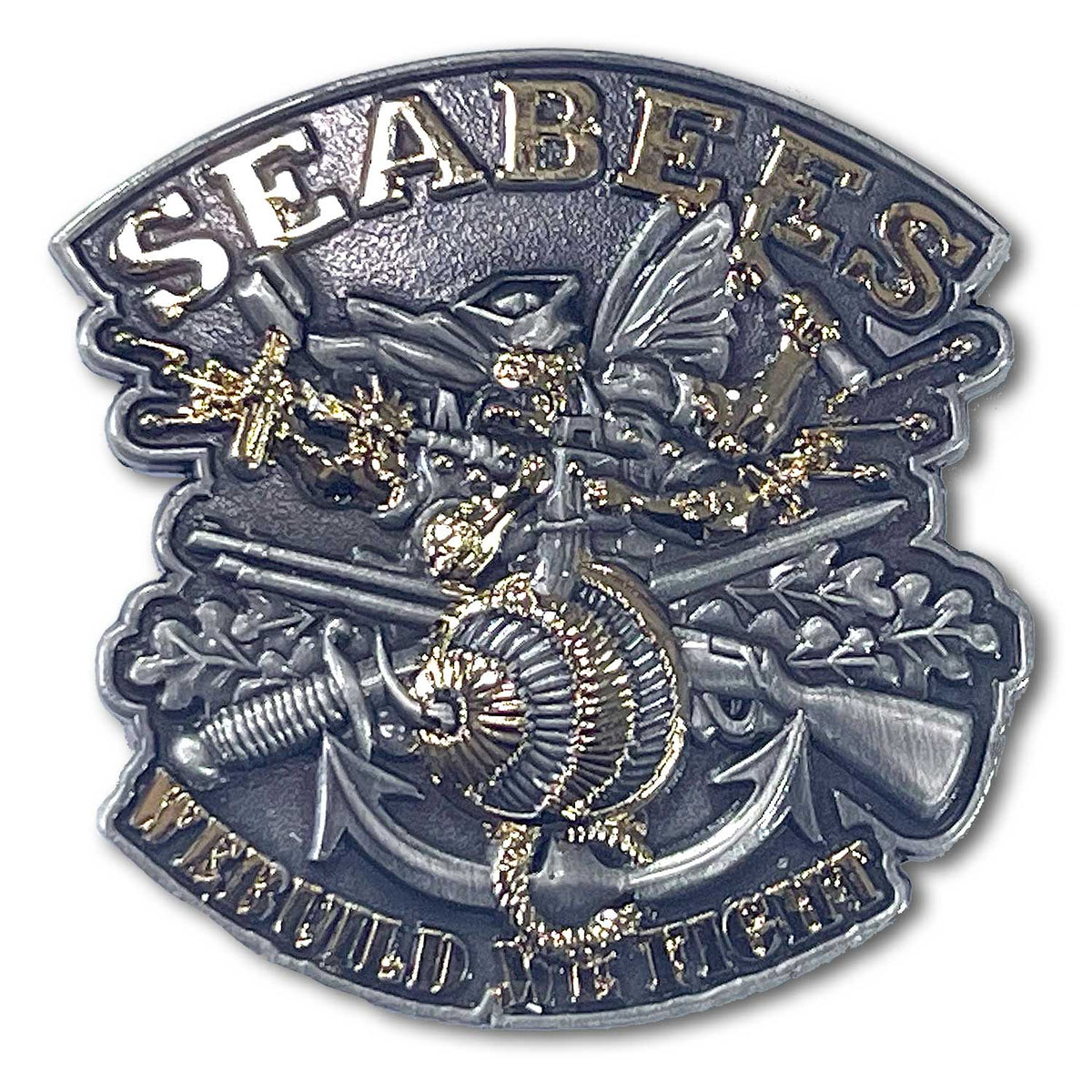 US Navy Seabees We Build We Fight Veteran Collectible Challenge Coin (Copy)