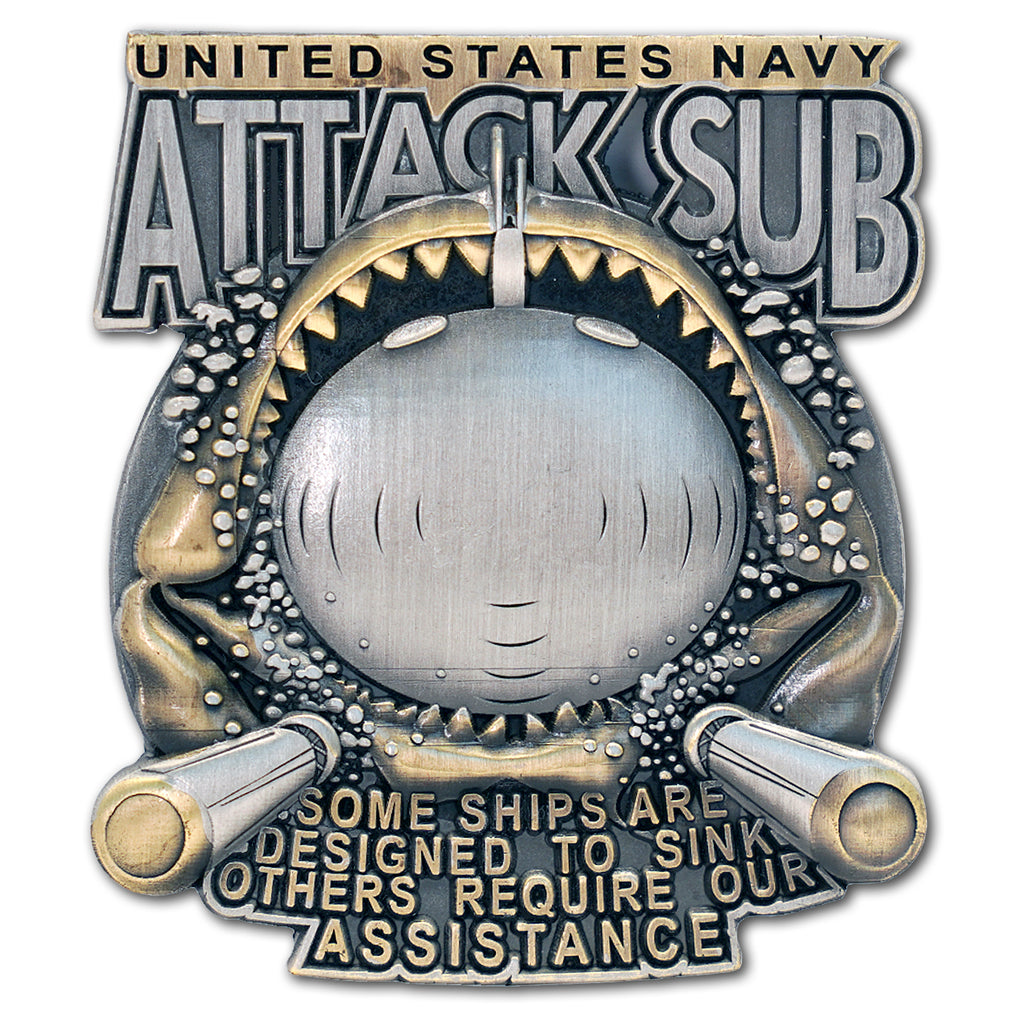 US Navy Attack Submarine Los Angeles Class Veteran Collectible Challenge Coin