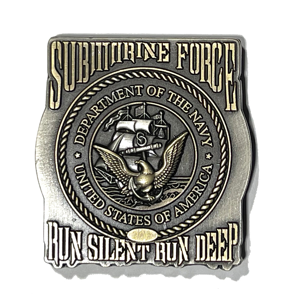 US Navy Submarine Force Run Silent Run Deep Collectible Challenge Coin