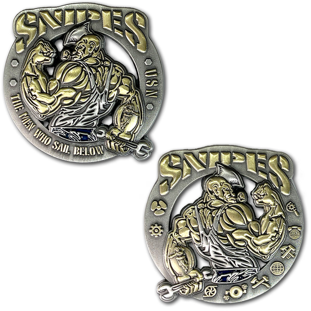 Popeye The Sailor Snipe Veteran The Sailors That Sail Below The Deck US Navy Collectible Challenge Coin