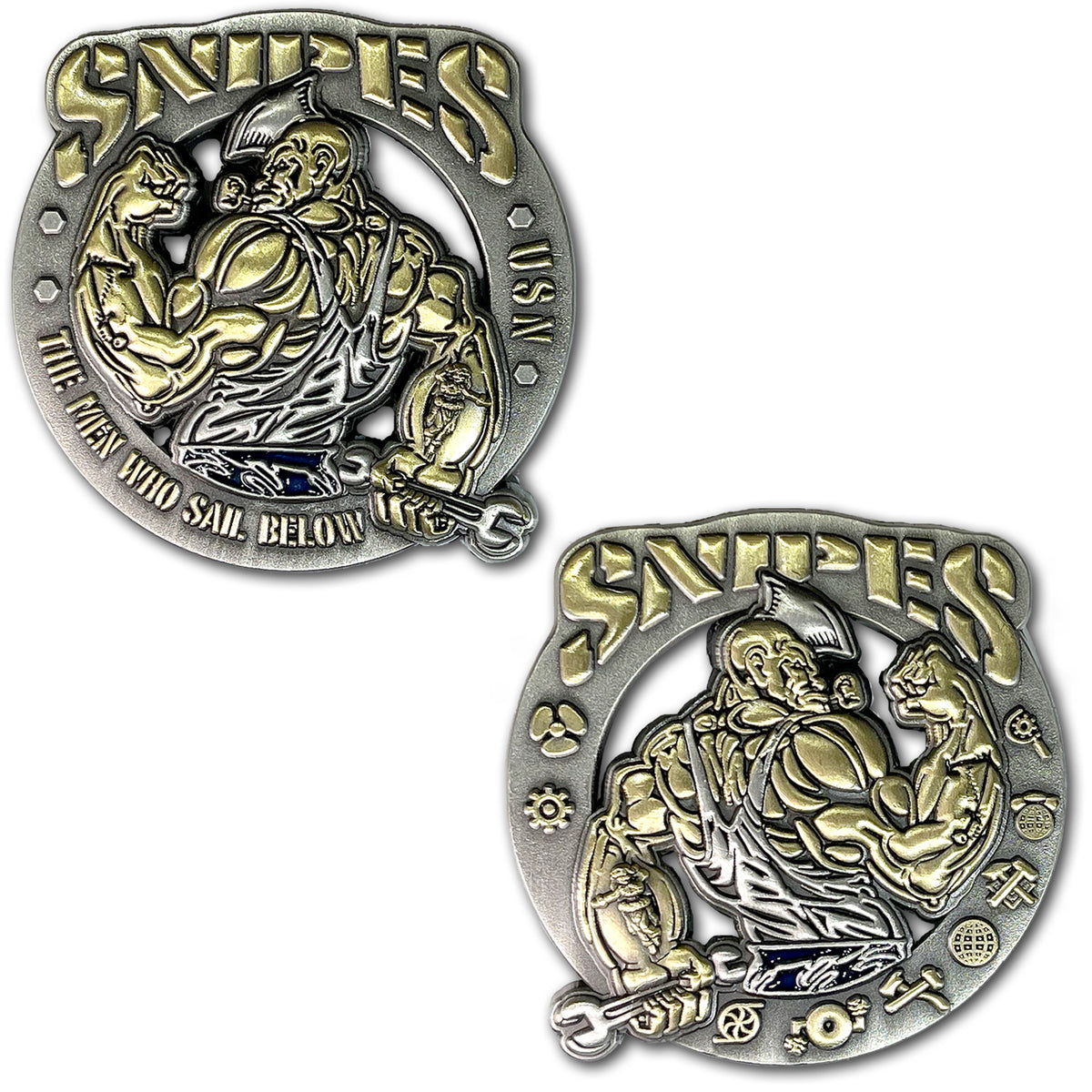 Popeye The Sailor Snipe Veteran The Sailors That Sail Below The Deck US Navy Collectible Challenge Coin