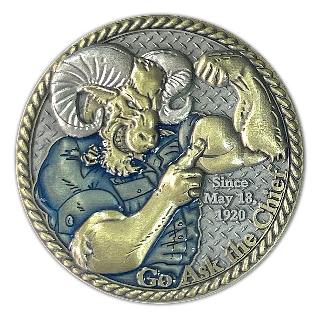Go Ask The Chief Coast Guard Veteran Collectible Challenge Coin