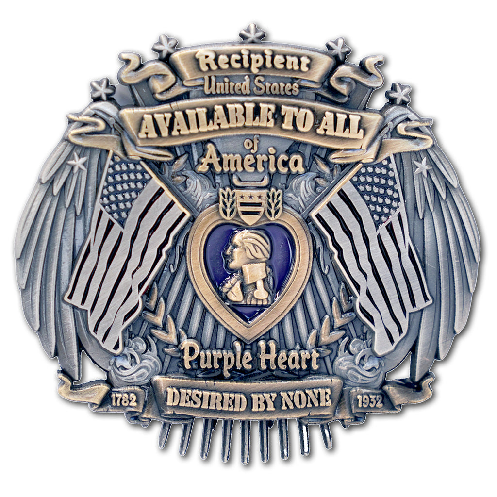 Purple Heart Veteran Custom Engraved Collectible Challenge Coin