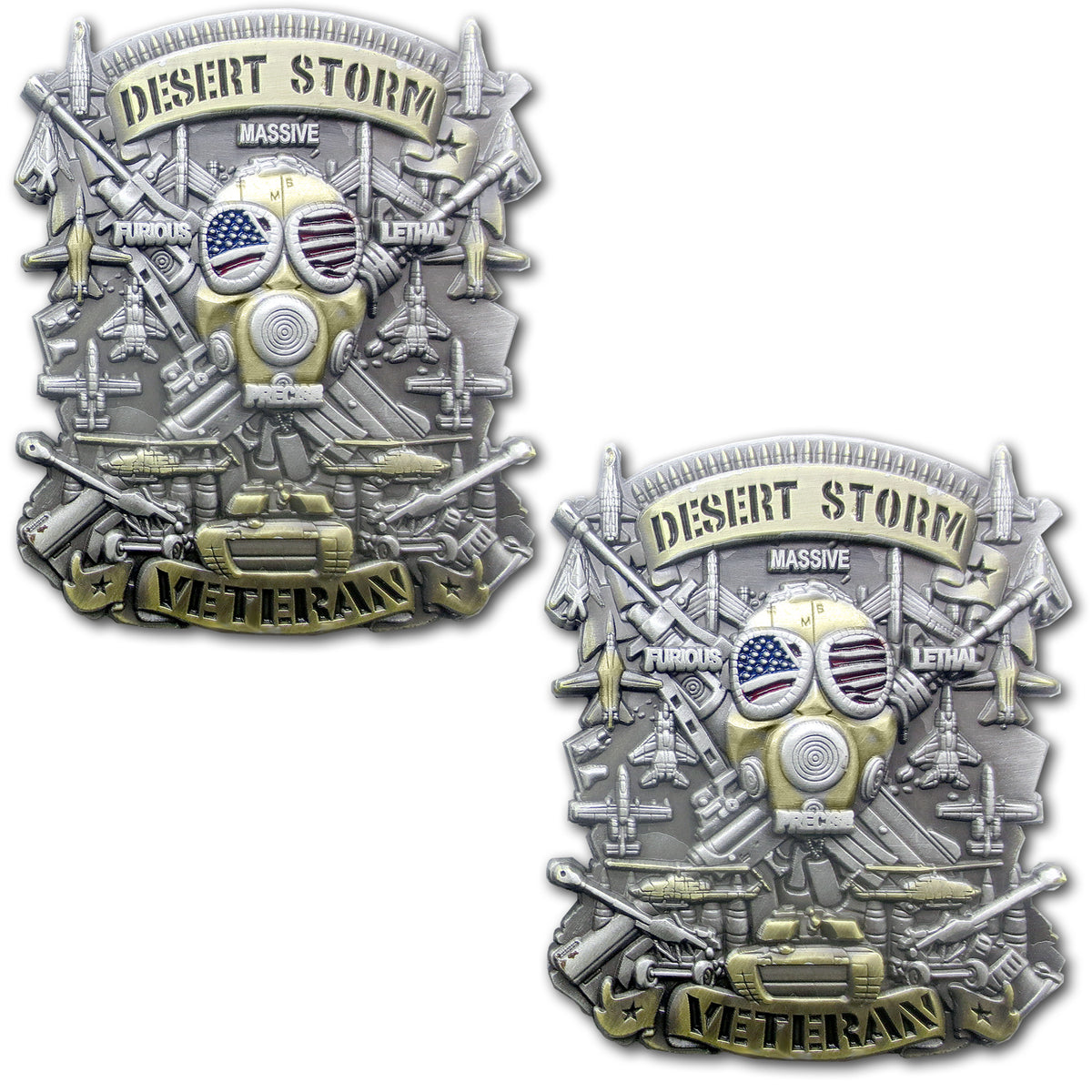 Desert Storm Veteran US Military Collectible Challenge Coin