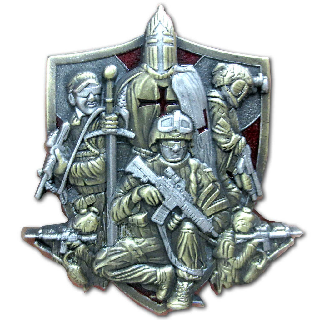 Blessed be the Name of the Lord Psalm 144:1 Veteran Collectible Prayer Challenge Coin