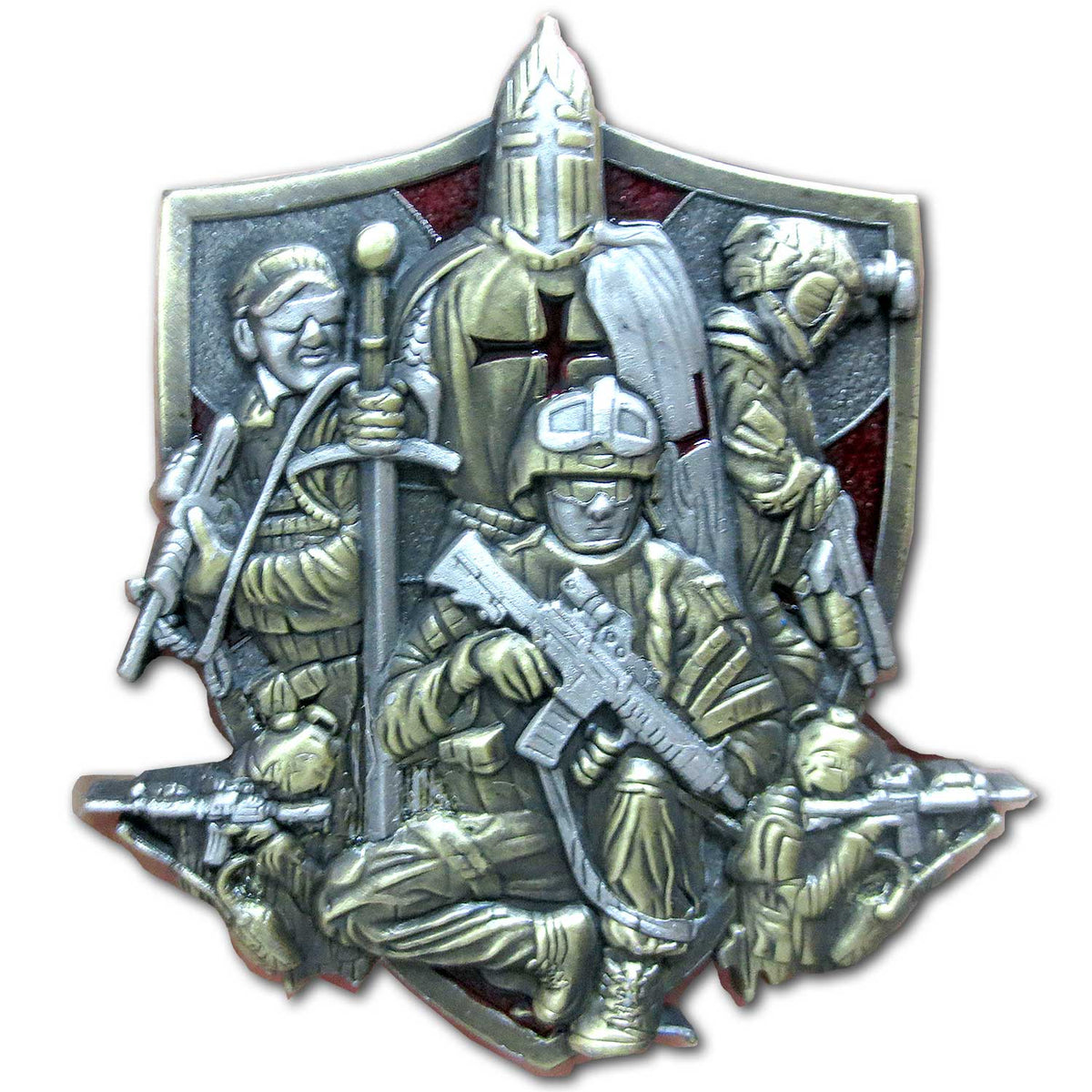Blessed be the Name of the Lord Psalm 144:1 Veteran Collectible Prayer Challenge Coin