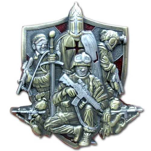 Blessed be the Name of the Lord Psalm 144:1 Veteran Collectible Prayer Challenge Coin