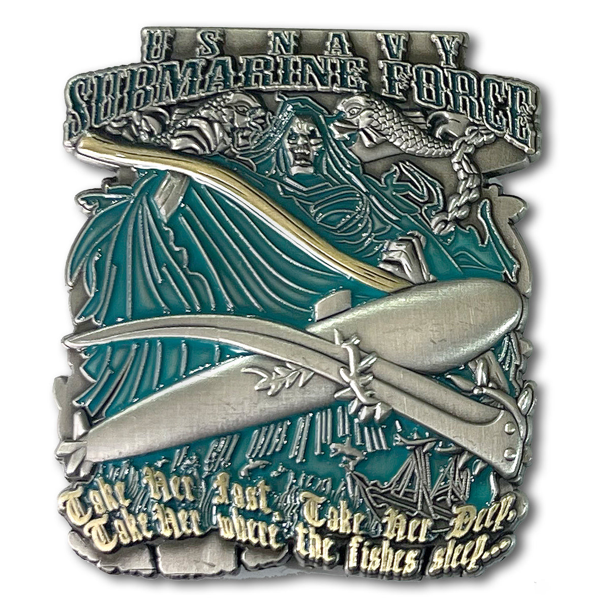 Navy Submarine Force Grim Reaper US Navy Collectible Challenge Coin
