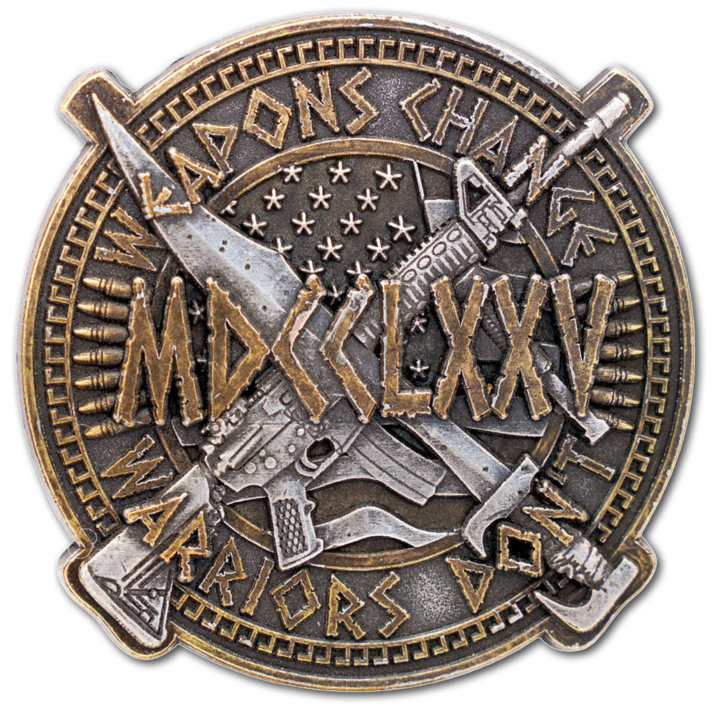 Weapons Change Warriors Don't US Military Veteran Collectible Challenge Coin