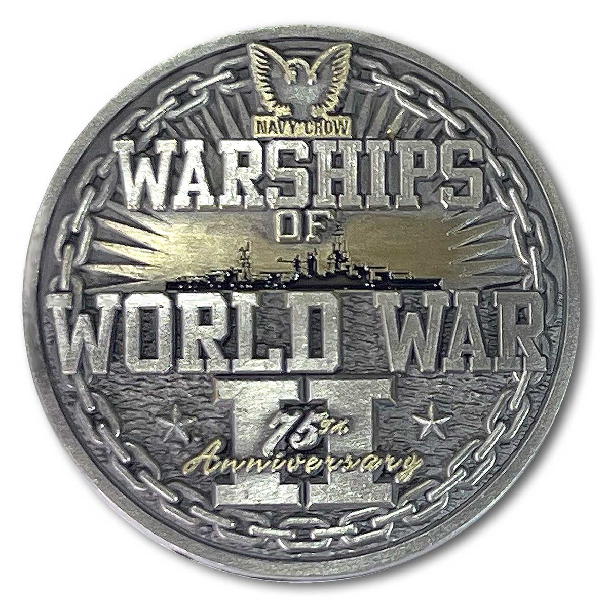 USS Indianapolis CA-35 Heavy Cruiser Warships of World War 2 Collectible Challenge Coin