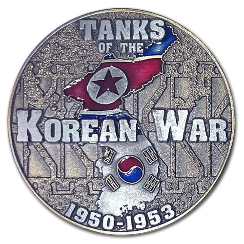 M46A1 Patton 90mm Medium Tanks of The Korean War Collectible Challenge Coins
