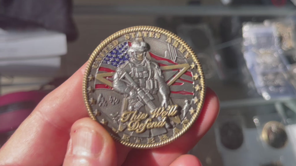 Army Veteran’s Day Collectible Challenge Coin
