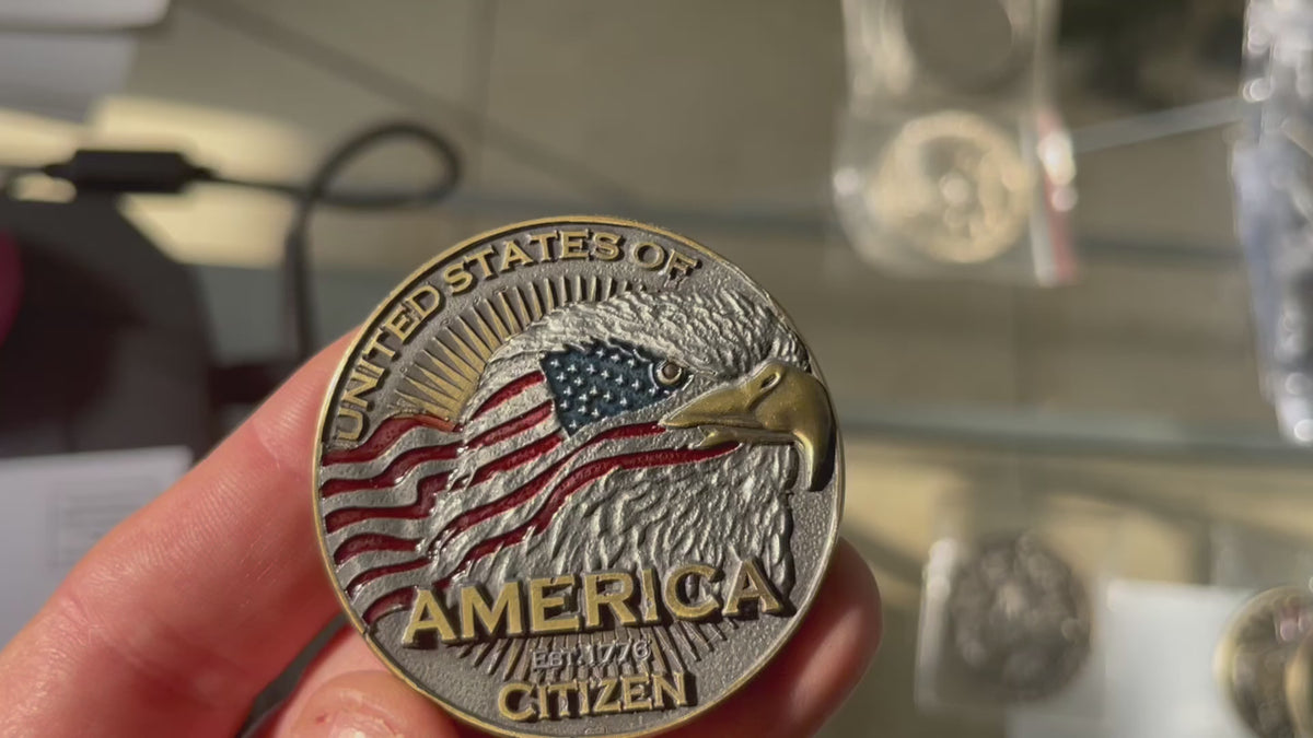 US Citizen Declaration of Independence Patriot Collectible Challenge Coin