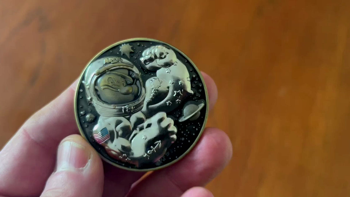 Popeye the Sailor Verses Mars Space Force Collectible Challenge Coin