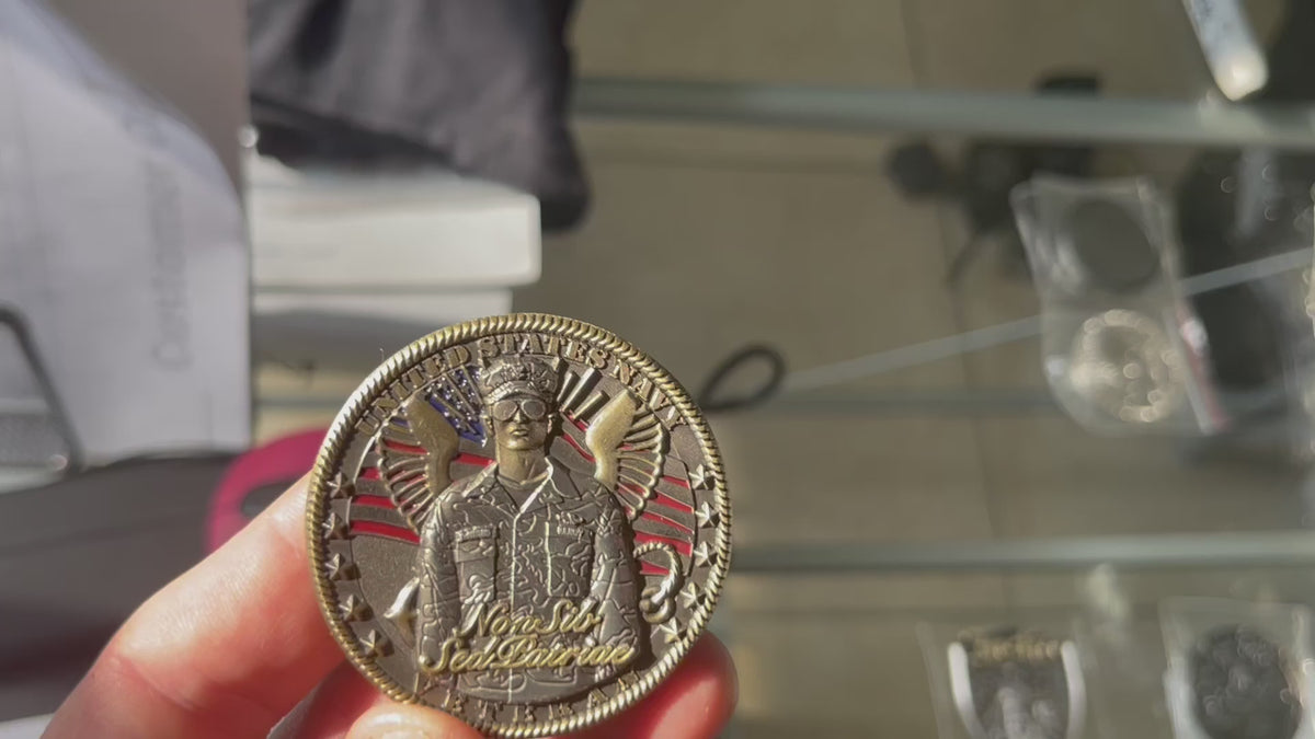 US Navy Veteran Military Collectible Challenge Coin
